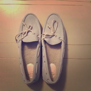 Cole Haan light Gray Suede Mocs - Size 7.5